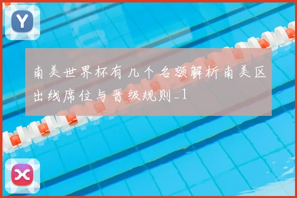 南美世界杯有几个名额解析南美区出线席位与晋级规则_1